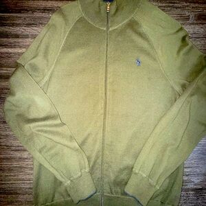 RALPH LAUREN MENS ZIP UP SWEATER